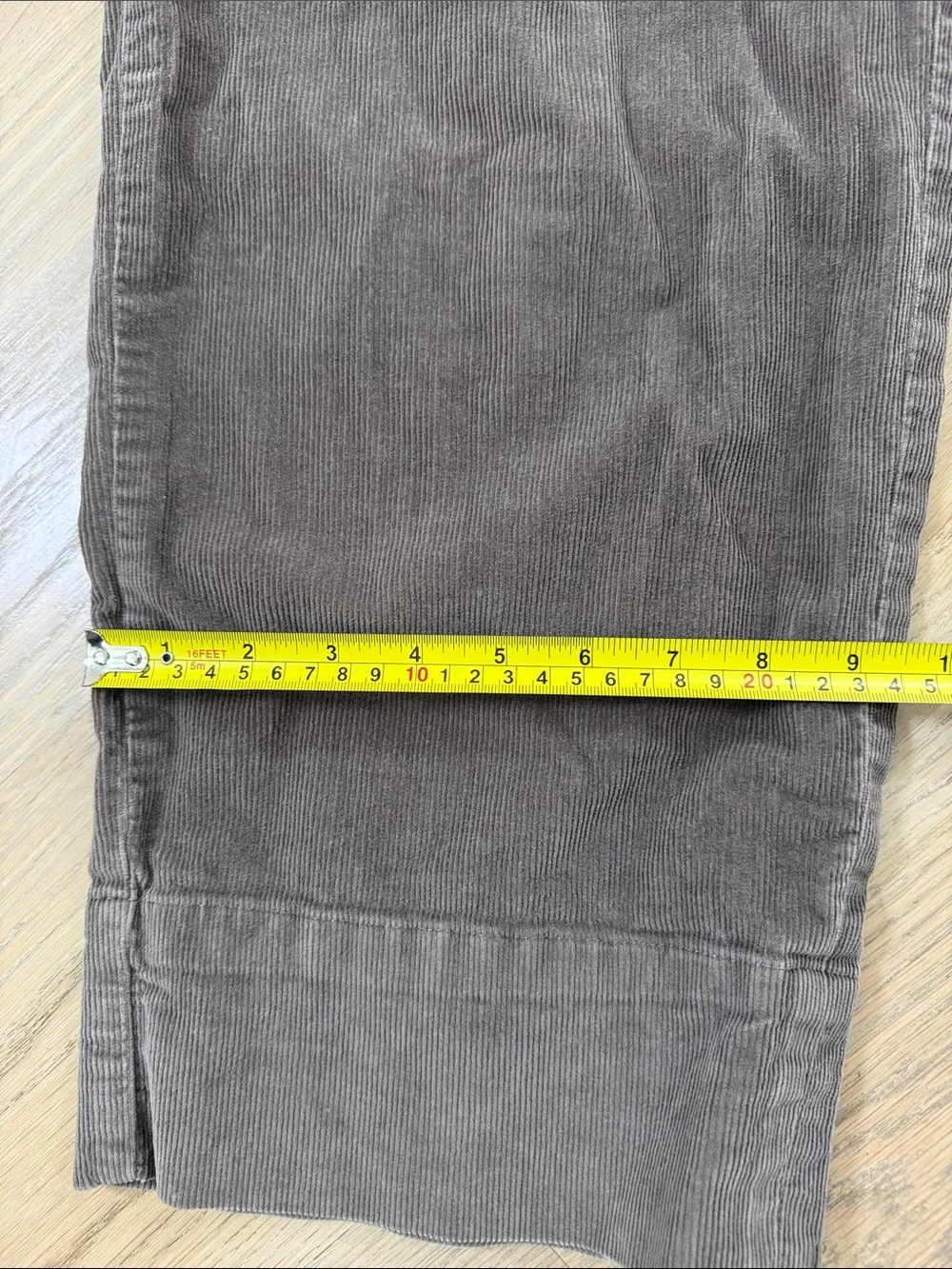 Everlane Corduroy Wide Leg Pull On Pants Taupe Brown Size 8